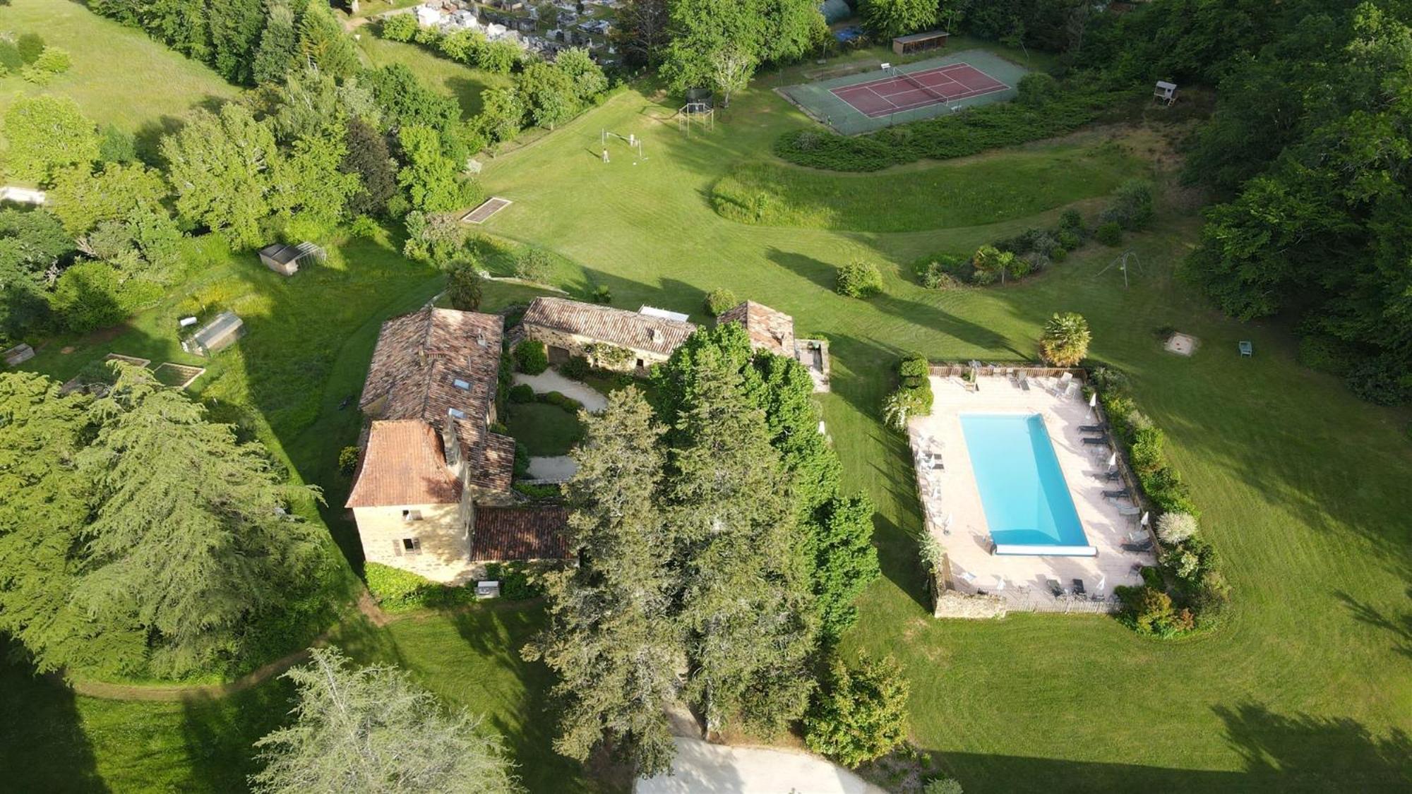 Domaine De Cournet Haut, A 17Th Century Property Set On A Calm, Idyllic Domain With Pool, Tennis, Bikes And More Les Vauries Exteriör bild