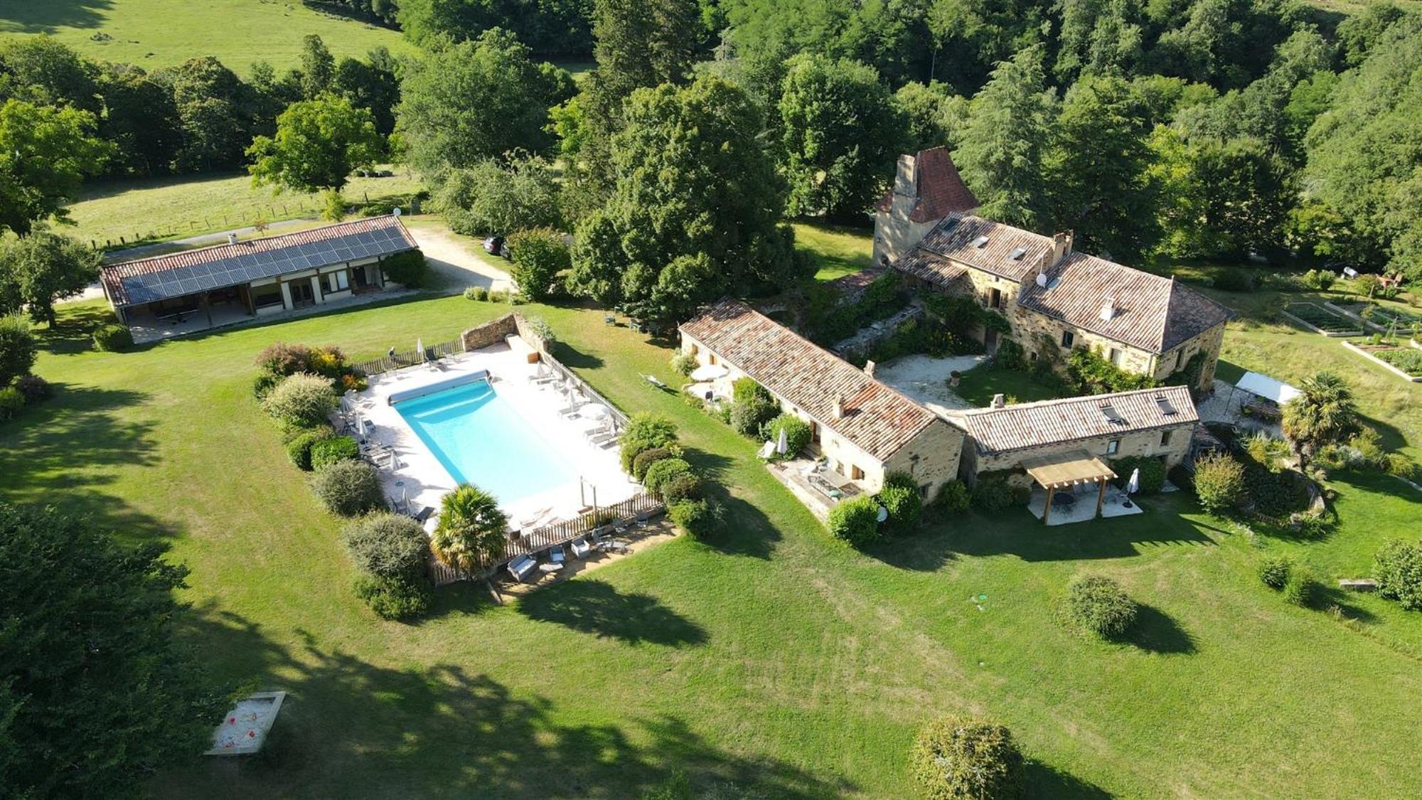Domaine De Cournet Haut, A 17Th Century Property Set On A Calm, Idyllic Domain With Pool, Tennis, Bikes And More Les Vauries Exteriör bild