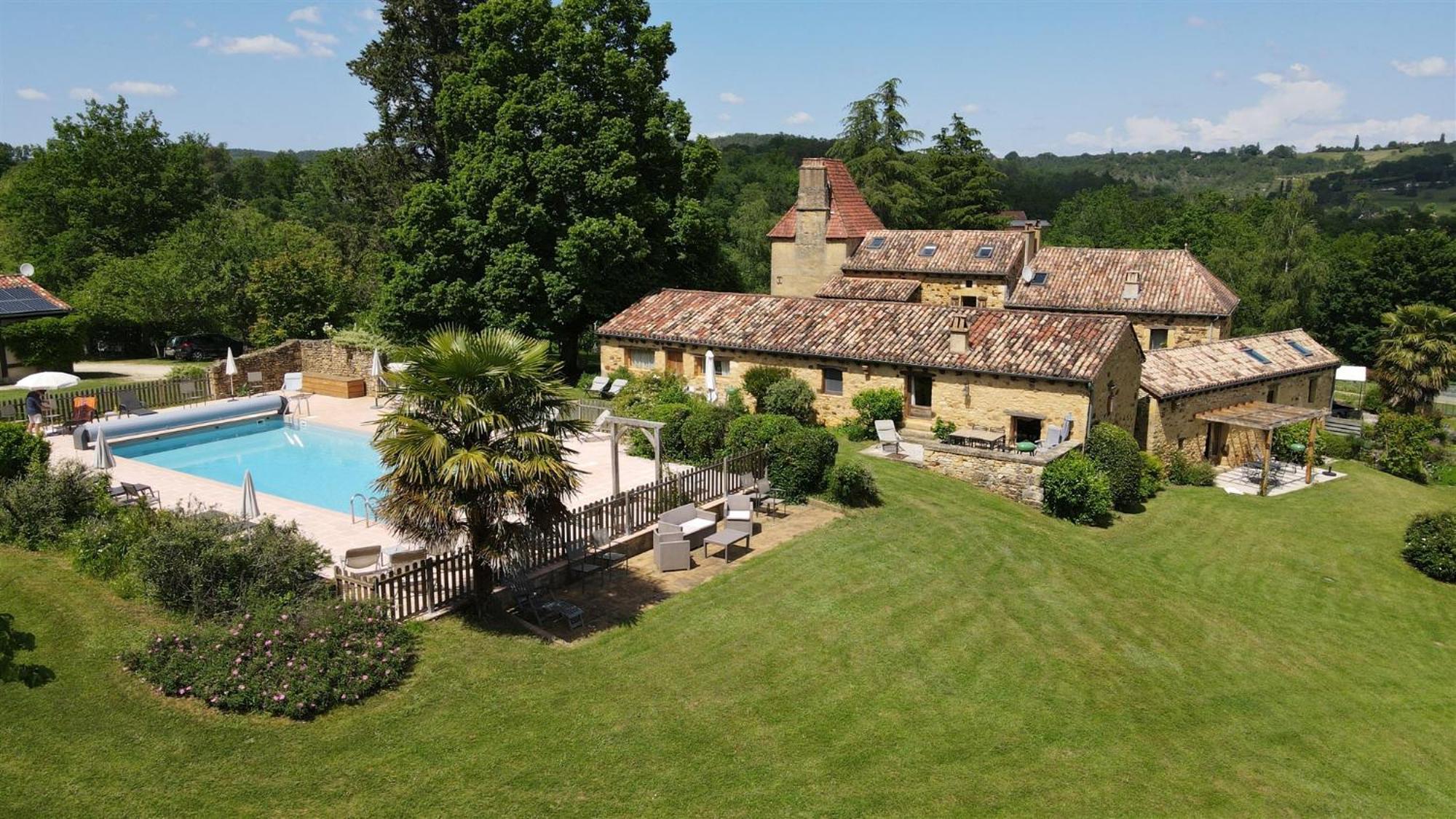Domaine De Cournet Haut, A 17Th Century Property Set On A Calm, Idyllic Domain With Pool, Tennis, Bikes And More Les Vauries Exteriör bild
